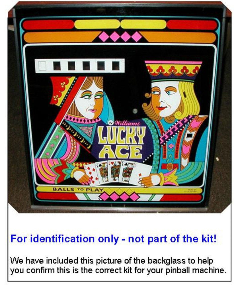 1974 Williams Lucky Ace Pinball Rubber Ring Kit