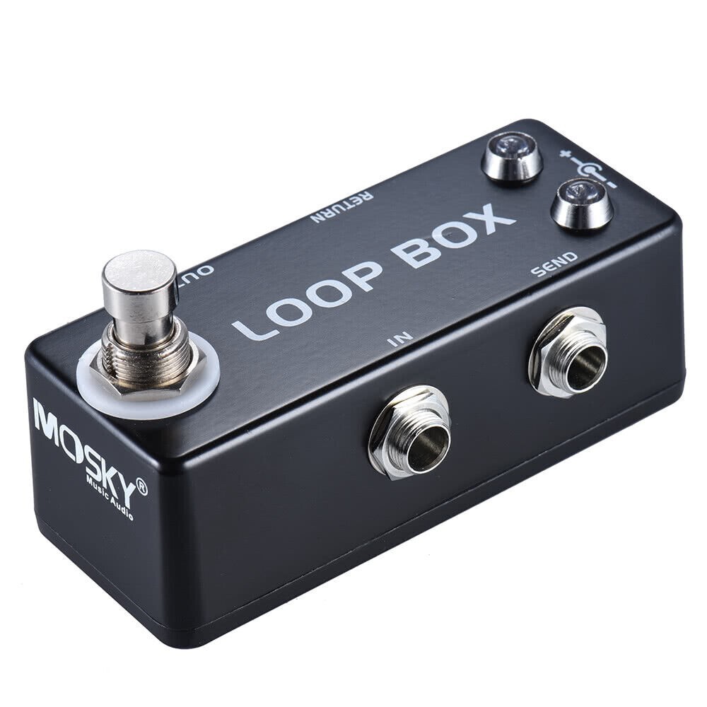MOSKY Loop Box Mini Guitar Switcher Pedal True Bypass Looper Route Selection