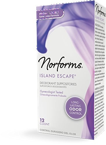 4 Pack Norforms Suppositories Island Escape 12 Each