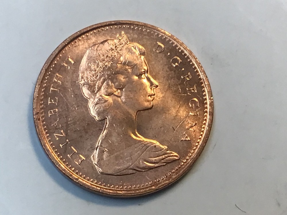 1969 Canadian Penny One Cent Uncirculated Canada From Original Roll