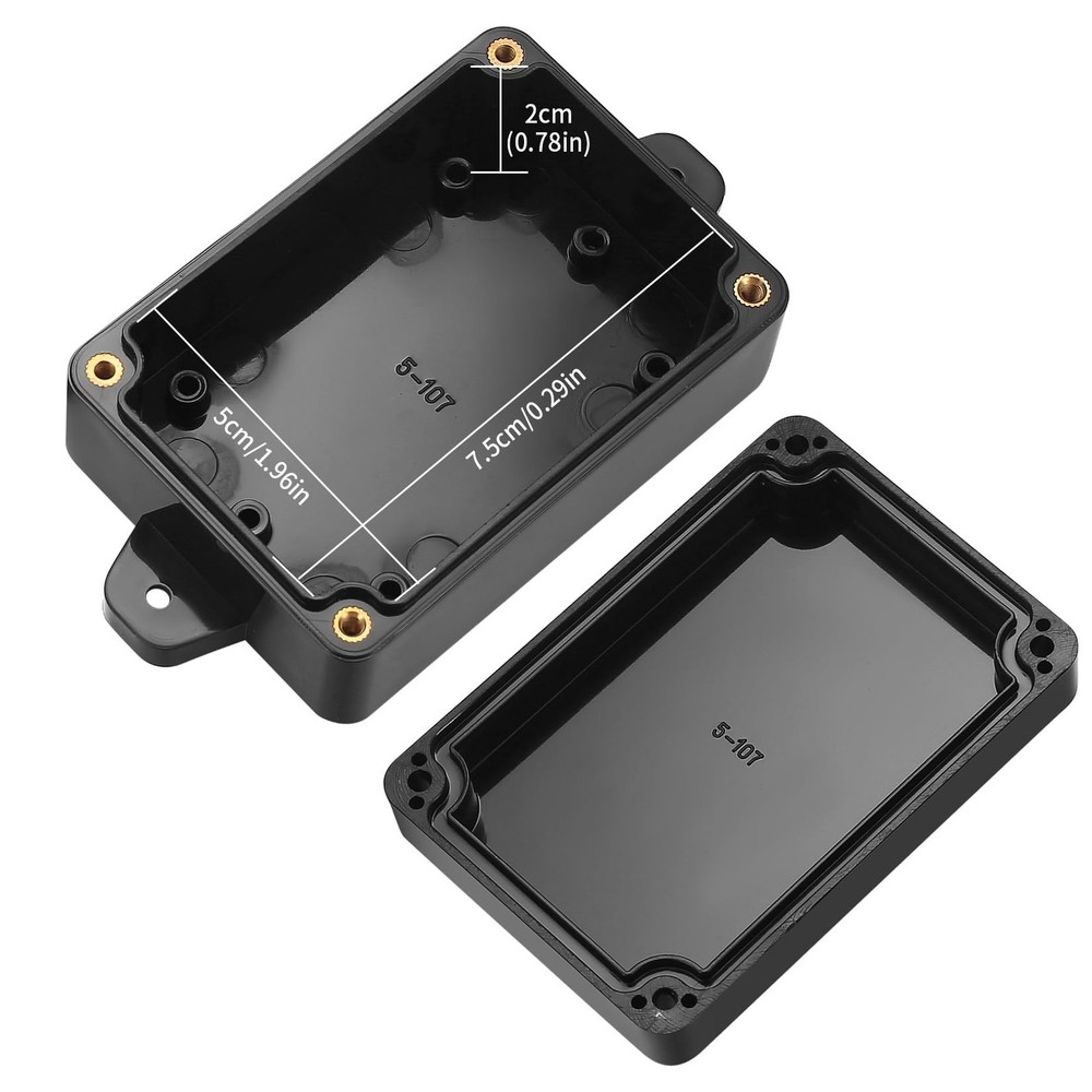 Project Box, 4pcs Junction Boxes, IP65 Waterproof Electrical Boxes, ABS Plast...