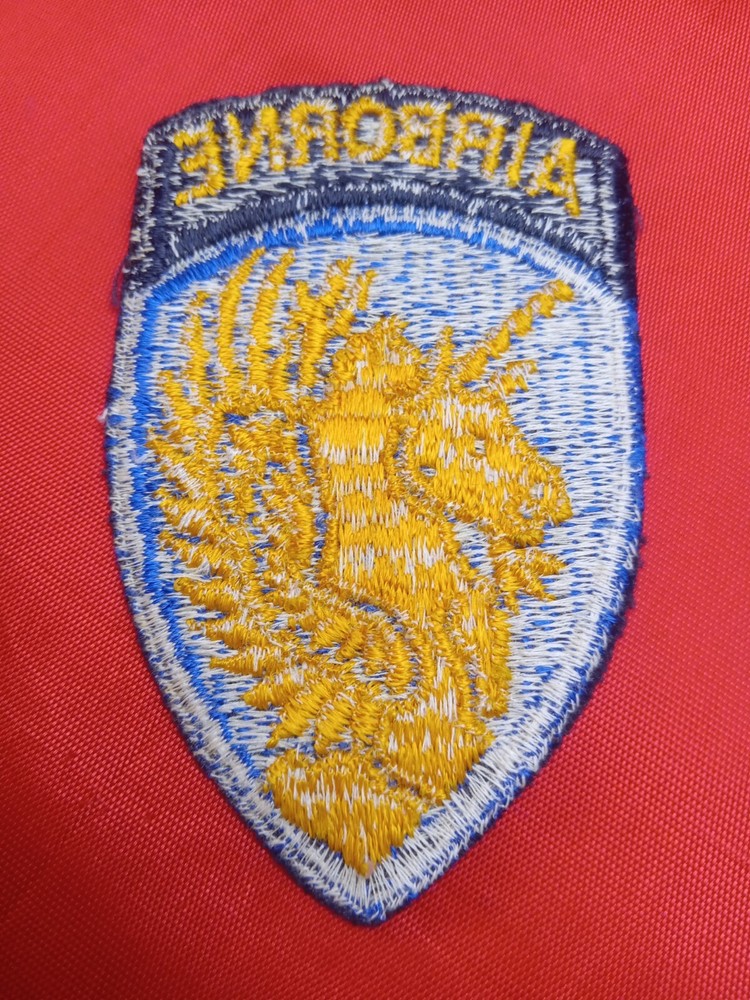 US Army Authentic WW2 13th Airborne Division Patch W/Attached Tab