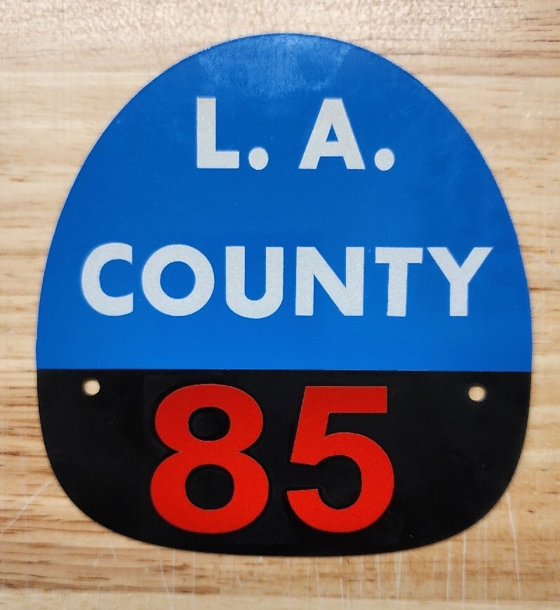 LA COUNTY 85 FIRE HELMET SHIELD