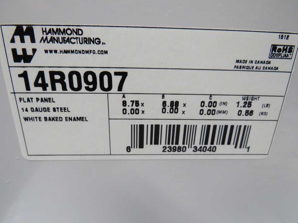 Hoffman 14R0907 Panel Lot of 5!