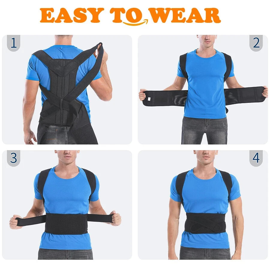Back Brace Posture Corrector for Men and Women - Upper and Lower Back Support