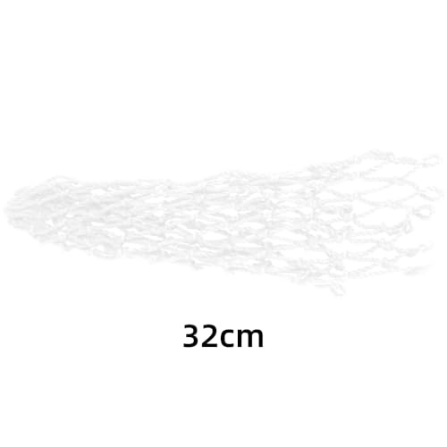 6PCS Billiards Table Net Pocket Set – 32cm Cotton Thread Replacement Mesh white