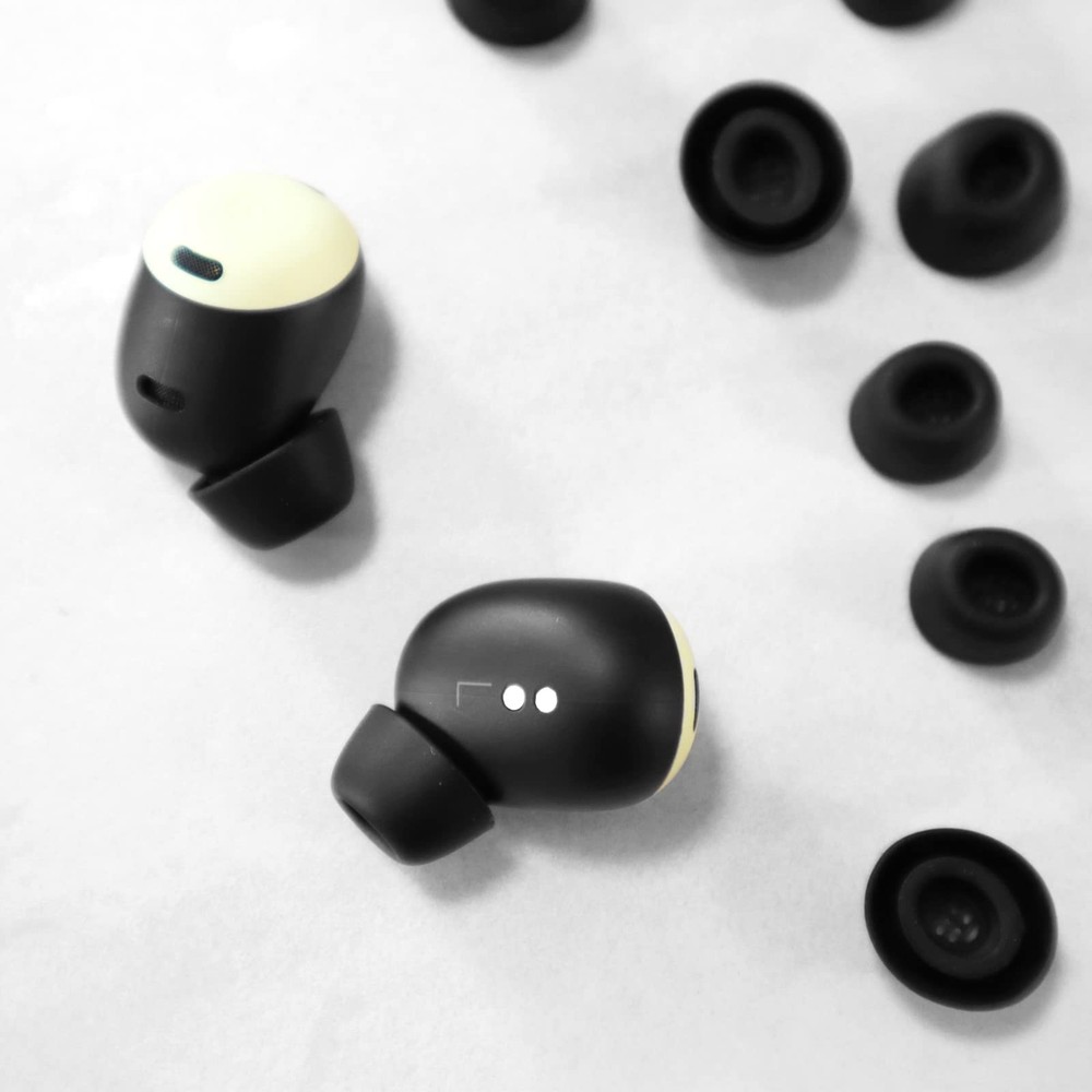 6 Pairs Eartips Compatible with Pixel Buds Pro Ear Tips Buds, S/M/L, black