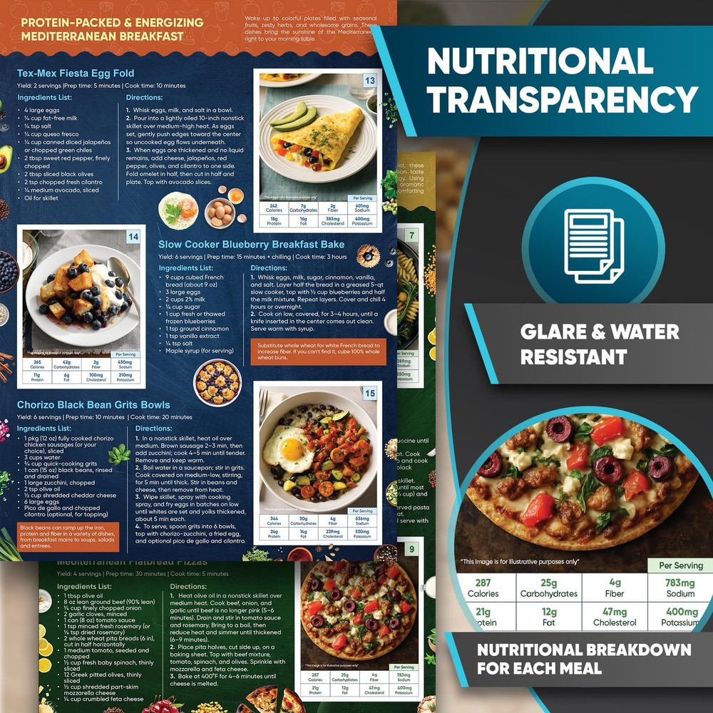 The Complete Mediterranean Diet for Seniors — 5 Large, White