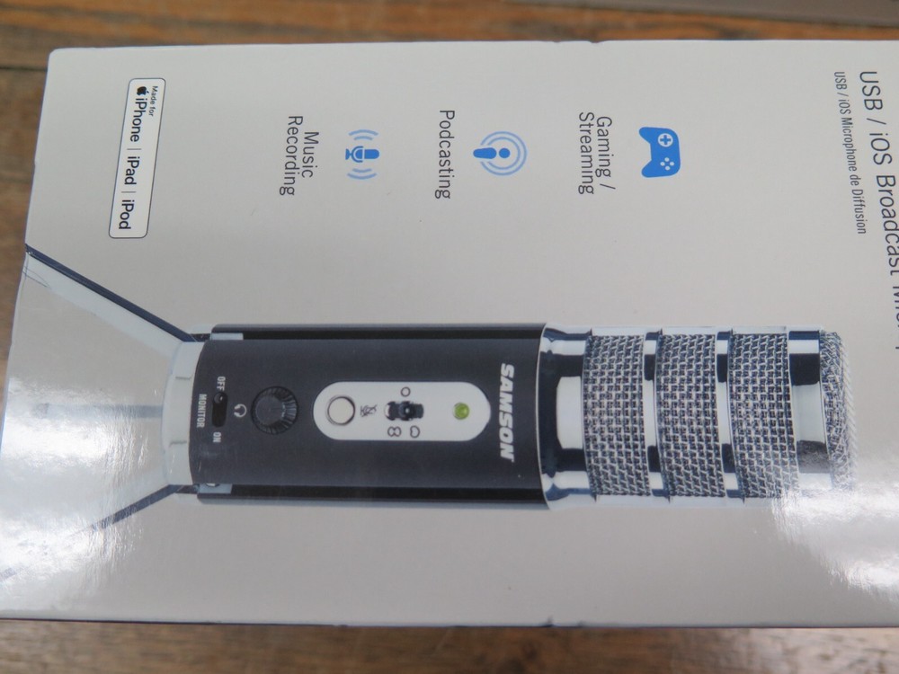 Samson SASAT Technologies Satellite USB/IOS Broadcast Microphone, Aluminum/Steel