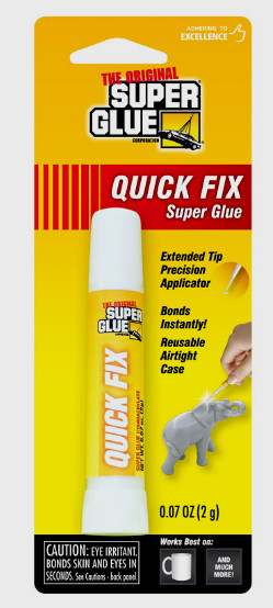The Original Super Glue QUICK FIX 2g High Strength All Purpose Extender 15030