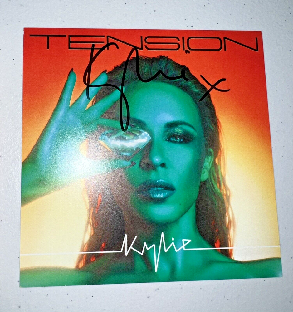 Kylie Minogue Signed Tension CD Autograph - In Hand!