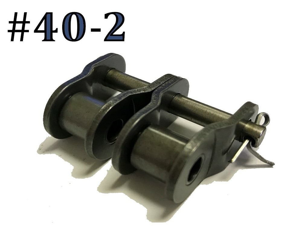 #40-2 DOUBLE ROLLER DUPLEX CHAIN OFFSET LINK *PACK OF 5* FAST