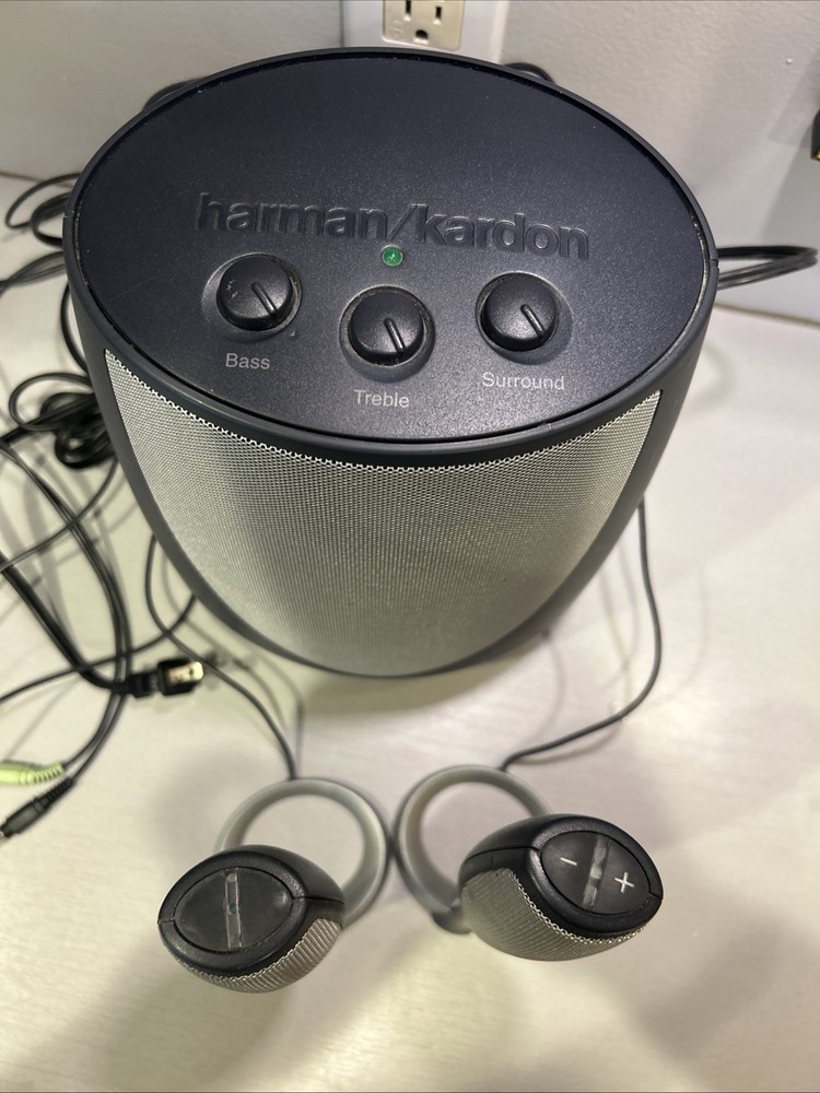 Harmon Kardon Model HK695-01 Computer Multimedia Subwoofer/Speaker Set Working
