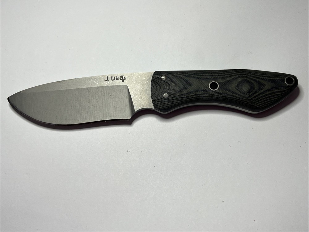 Custom J Wolfe Straight Knife