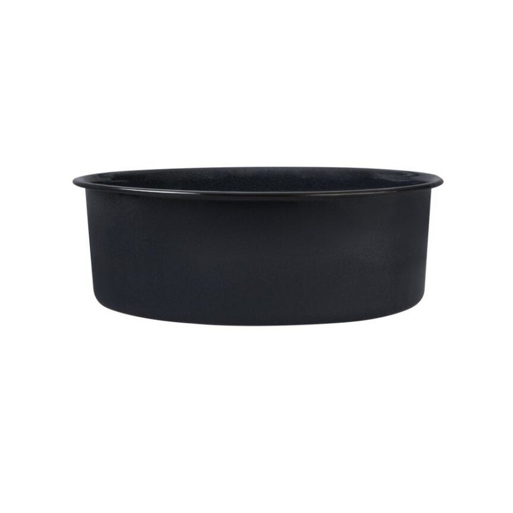 10in Enamel Cake Pan Gray