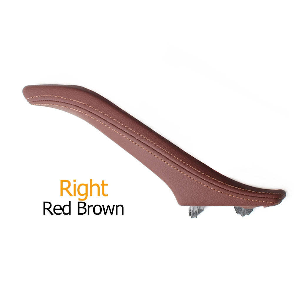 Left Right Interior Passenger Door Leather Pull Handle Assembly For BMW 5 Series