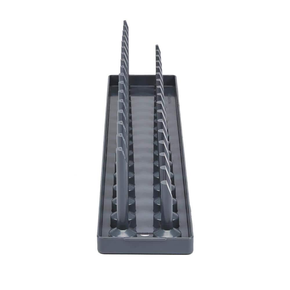 Hansen 1/2 in. Drive Metric Socket Storage Tray ABS Plastic 34 Socket Holder