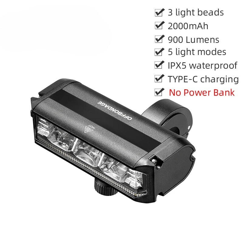 Front LED Light for Ninebot Electric Scooter Waterproof Flashlight USB Charging