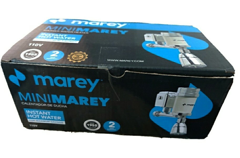 NEW MAREY HOME COMPACT TANKLESS SHOWER WATER HEATER MINI MAREY 110V 2.6KW