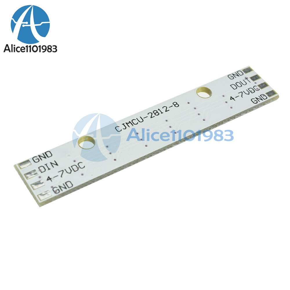 10PCS WS 2812 2811 5050 RGB LED Lamp Panel Module 5V 8-Bit Rainbow LED Precise