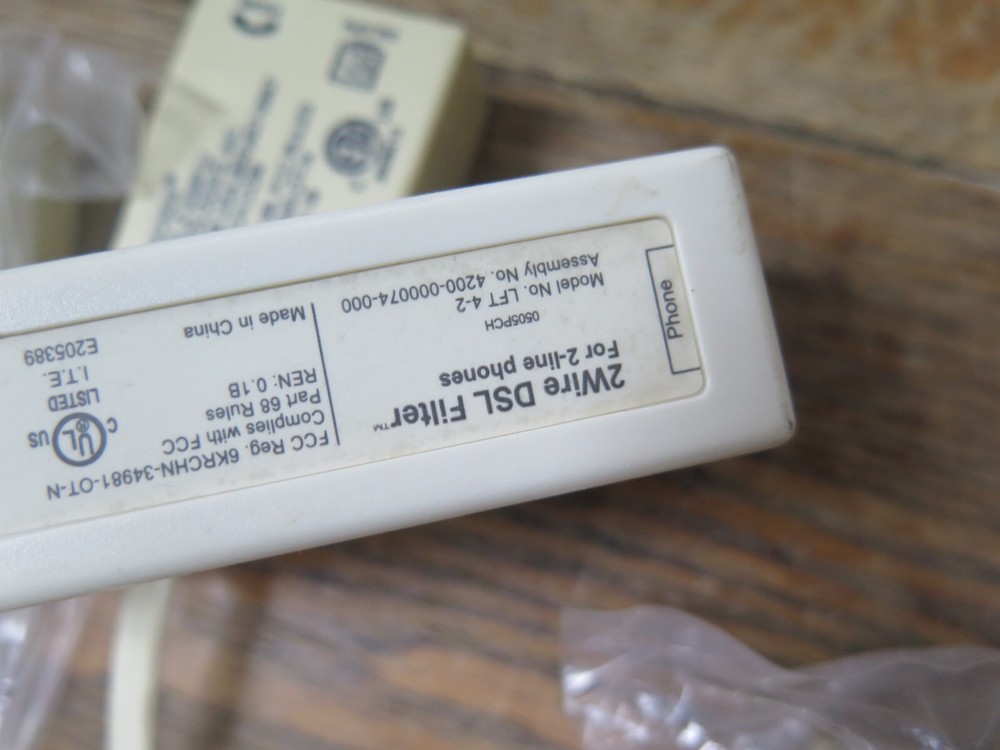 LOT 7 2Wire DSL Filter For Single Line Phones - WORKING CONDITION