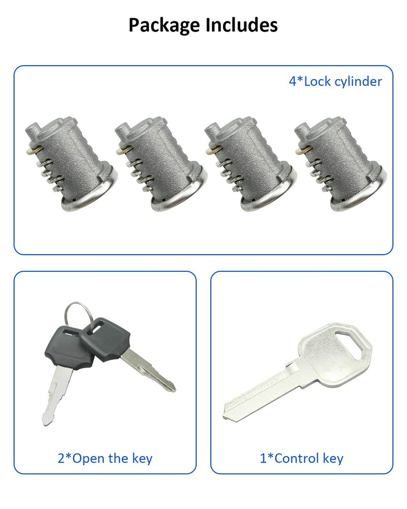 4 Pack Lock Cores Fits for Yakima SKS Car Rack System Components,...