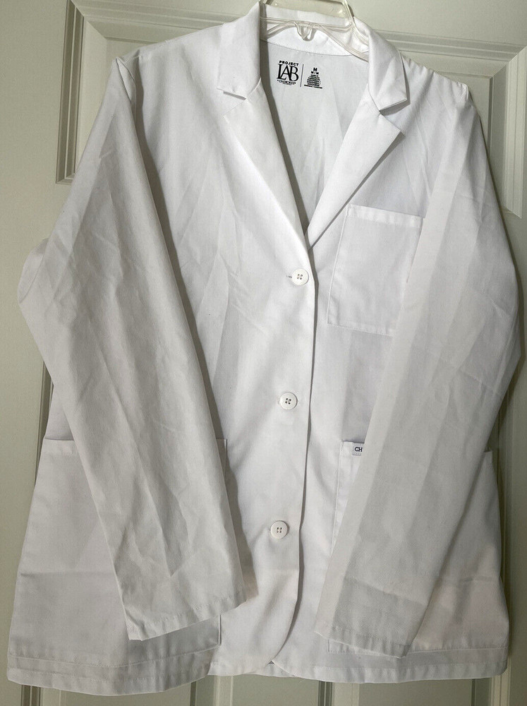 Cherokee Project Lab Women’s 29” White Lab Coat Size Medium Style CK451