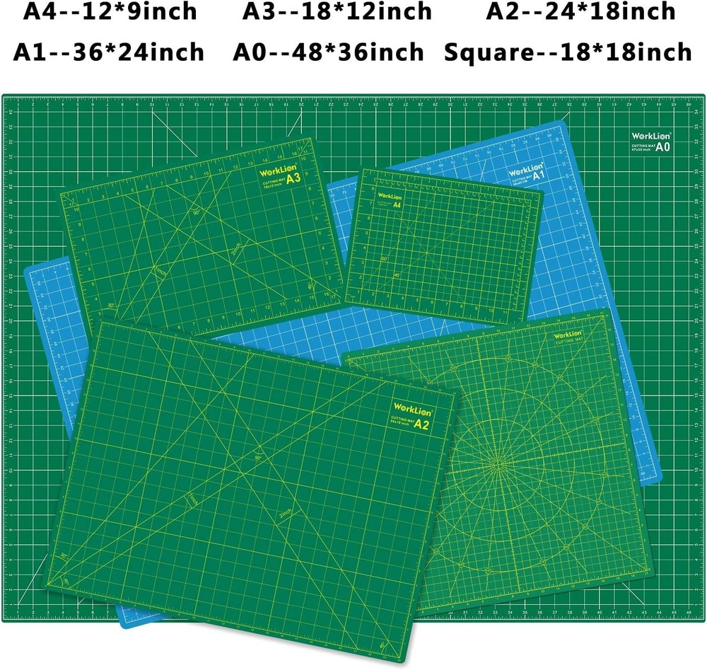 Versatile 24x36 Double-Sided Cutting Mat - Self-Healing for Precise Crafting
