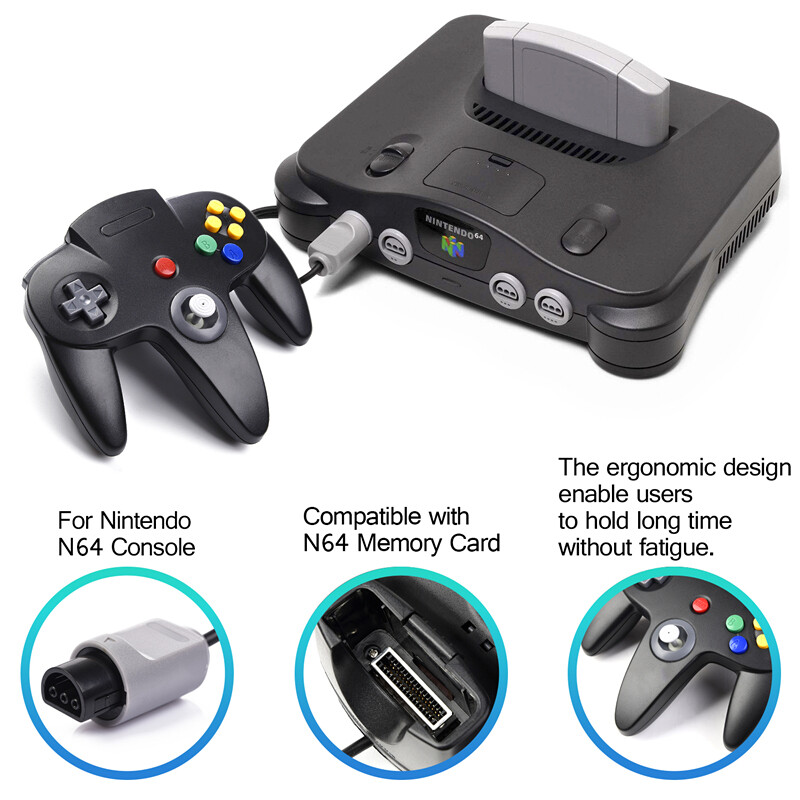 Wired N64 Controller For Nintendo 64 Video Game Console Gamepad Joystick Joypad