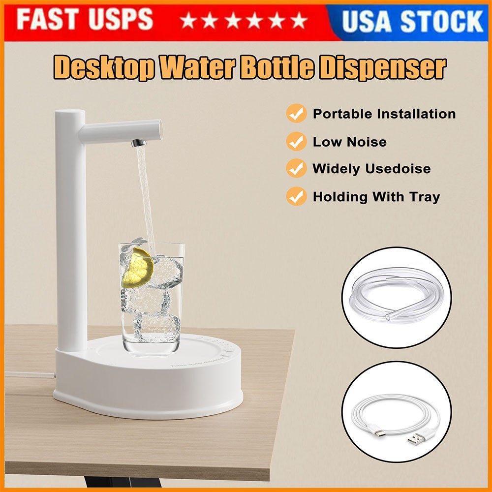 Water Bottle Dispenser Desktop Portable Electric Water Dispenser Pump USB