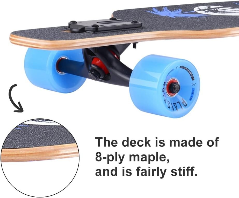 Pre-Assembled 39" Longboard with Soft PU Wheels - Ready for Fun and Adventure