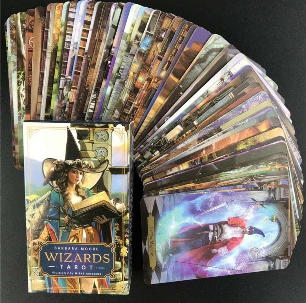 Wizards Tarot Cards (78) Table Games English Version Oracle Board Deck.