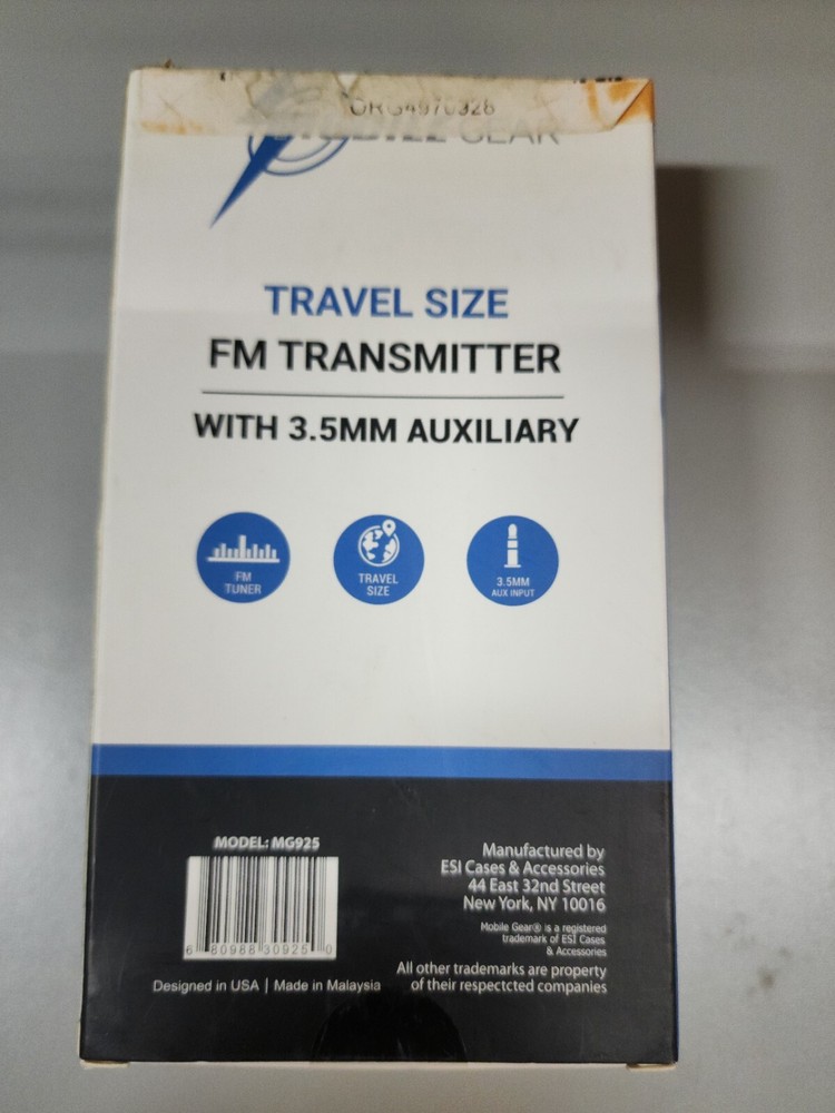 Travel Size FM Transmitter