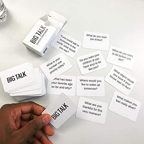 BIG TALK Conversation Starters Question Card Game - Deep Questions for Meaningfu
