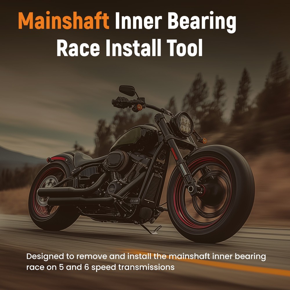 Transmission Mainshaft Bearing Inner Race Tool Installer with Puller for Harley