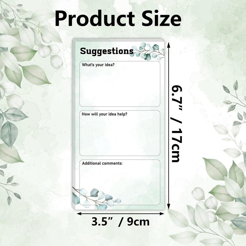 Lesnala 200 Sheets Suggestion Cards Comment Form Continuous Improvement Table...