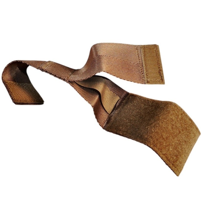 Custom Gear Cable Organizer Strap Coyote 10"x1.75" Hook & Loop