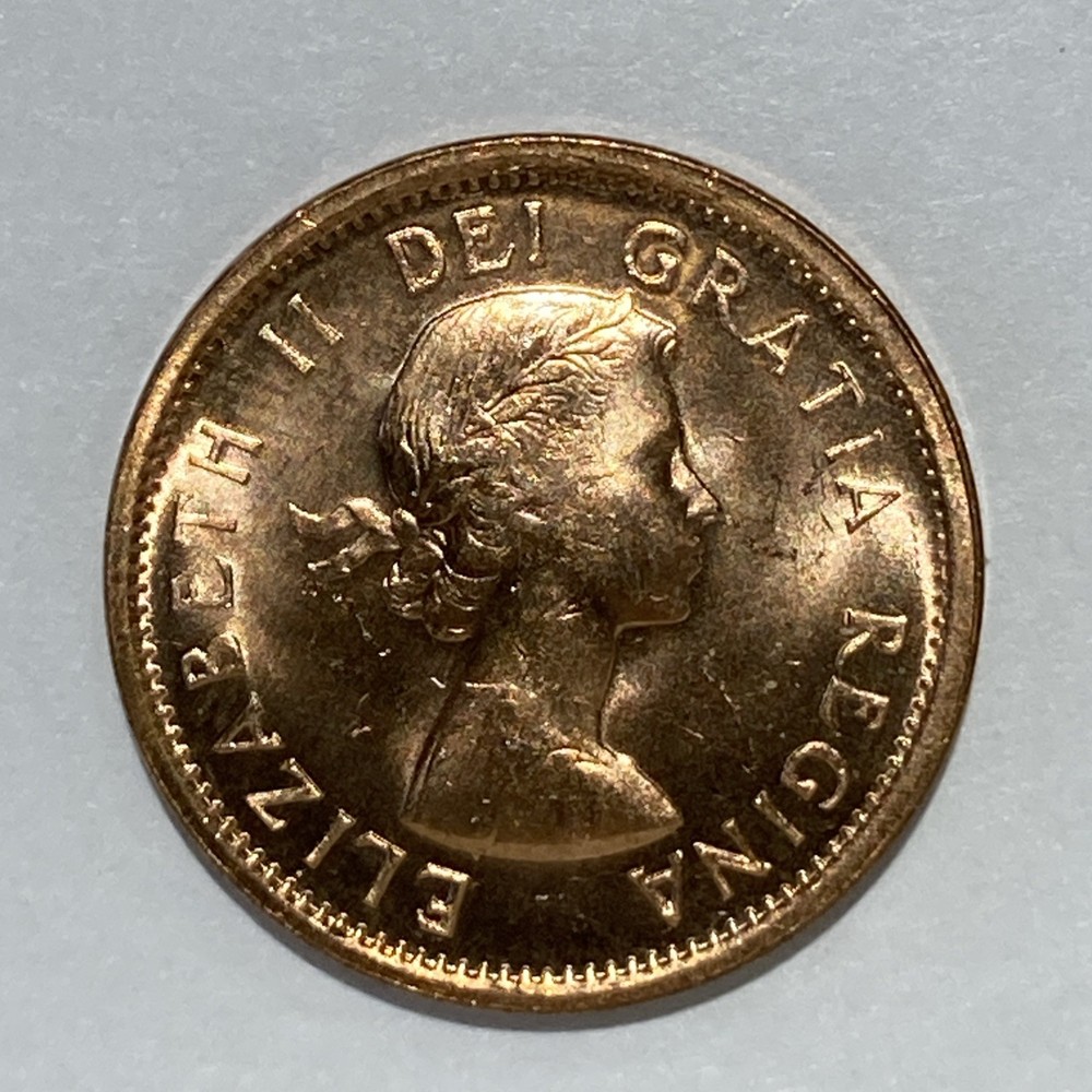 1963 Canadian Penny BU from Original Roll