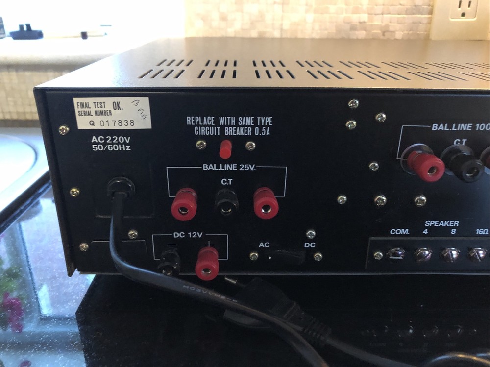 Mint Masco PRO-35 Solid State PA Amplifier 220V Perfect Working Condition