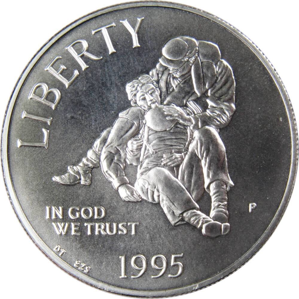 1995 P Civil War Battlefield Commemorative Silver Dollar Uncirculated