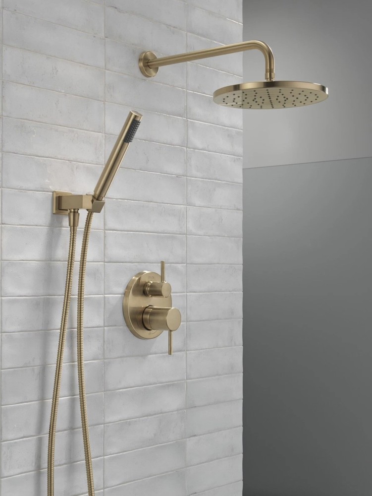 Delta 342702 Modern Round Non Shared Function Shower System - Champagne Bronze