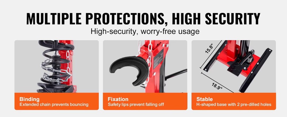 Hydraulic Strut Spring Compressor 4.5 Ton 9920LBS Auto Coil Tool Jack