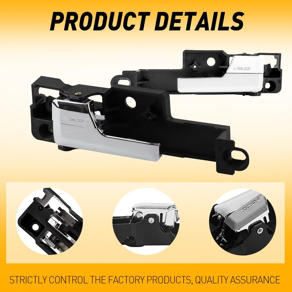 Front Driver Passenger Side Inside Interior Door Handle Chrome For Ford Fusion E