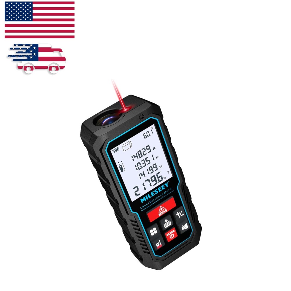 High-Precision Laser Measuring Tool - 229ft Range & Auto Measurement Features