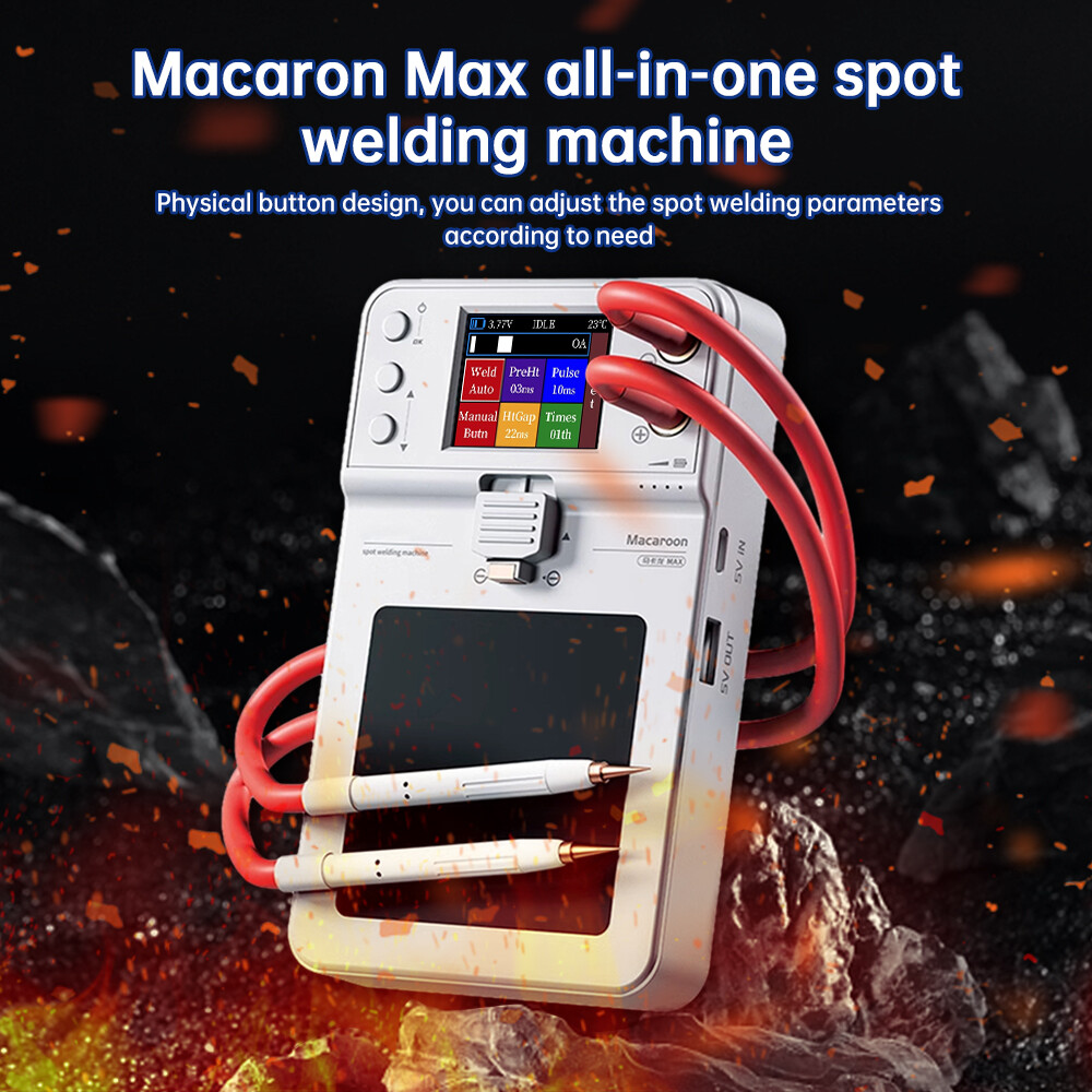 DC 5V Integrated Spot Welding Machine Adjustable Dual Pulse Spot Welder Type-C