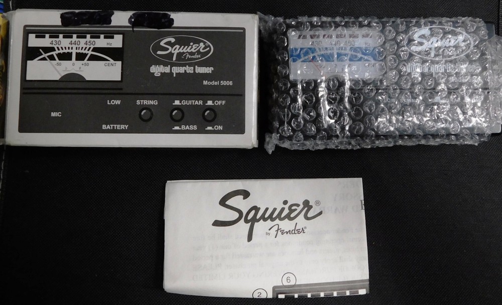 Fender Squier - Digital Quartz Guitar Tuner - Model 5006