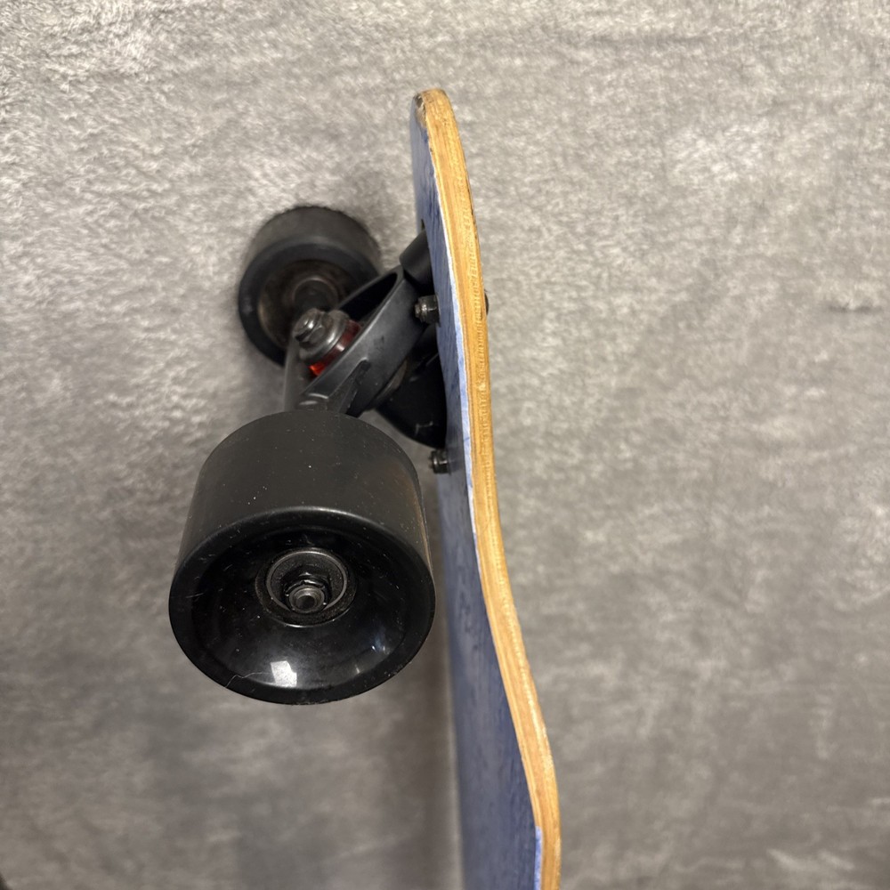 Retrospec Drop Through Longboard Skateboard Cruiser Bamboo Deck Blue Geometric