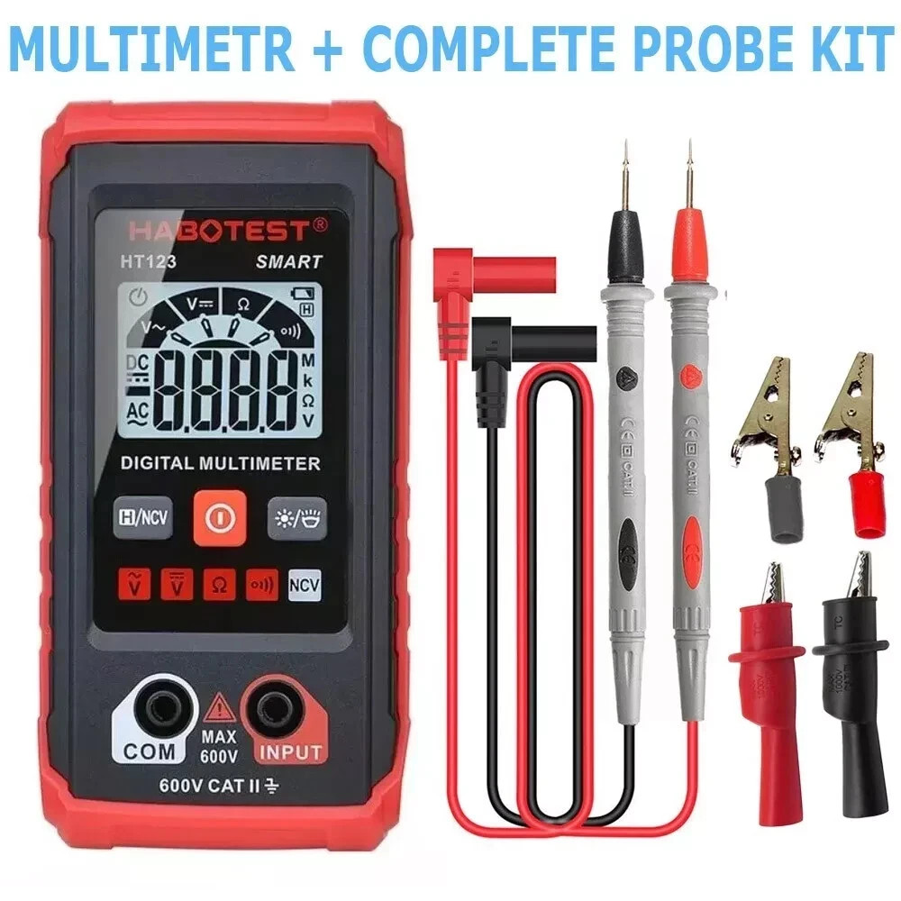 Digital Multimeter AC DC Voltmeter Ammeter Ohmmeter Volt Tester Meter WITH PROBE