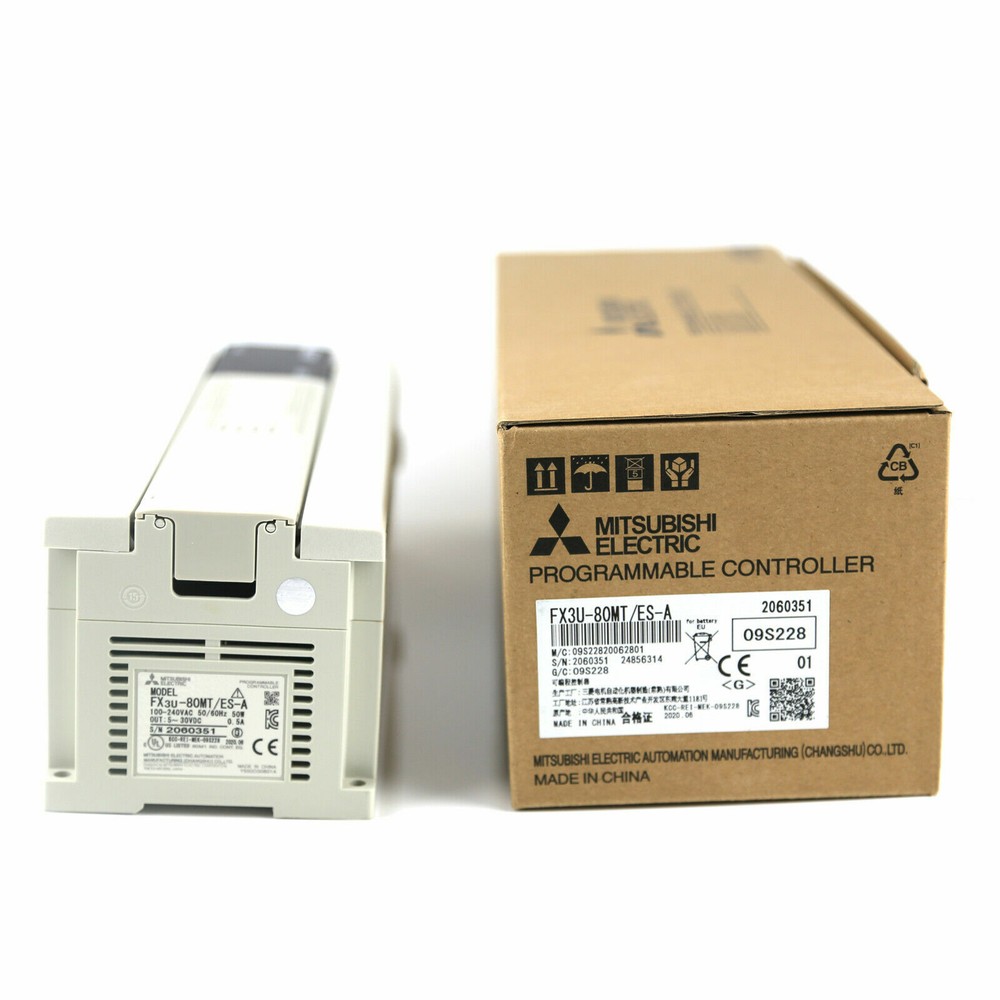 New In Box MITSUBISHI PLC FX3U-80MT/ES-A Programmable Logic Controller Module