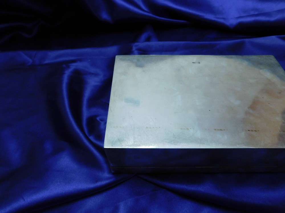 LARGE LUEN WO CHINESE EXPORT STERLING SILVER BOX - EXCELLENT CONDITION